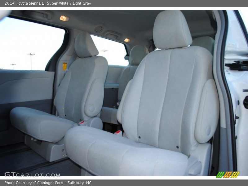 Rear Seat of 2014 Sienna L