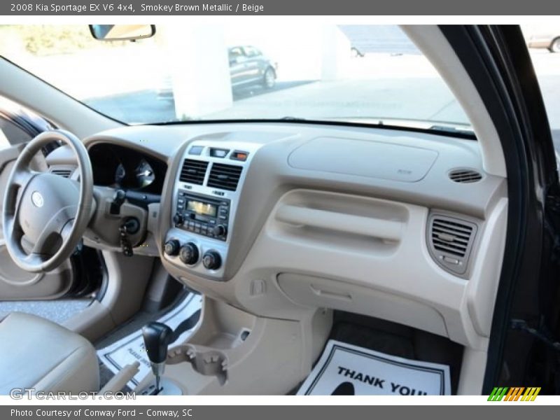 Smokey Brown Metallic / Beige 2008 Kia Sportage EX V6 4x4