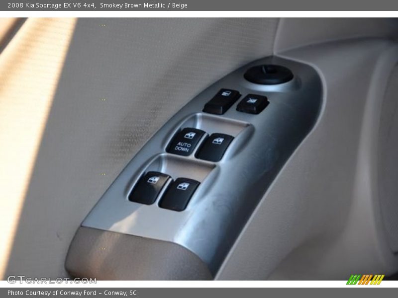 Smokey Brown Metallic / Beige 2008 Kia Sportage EX V6 4x4