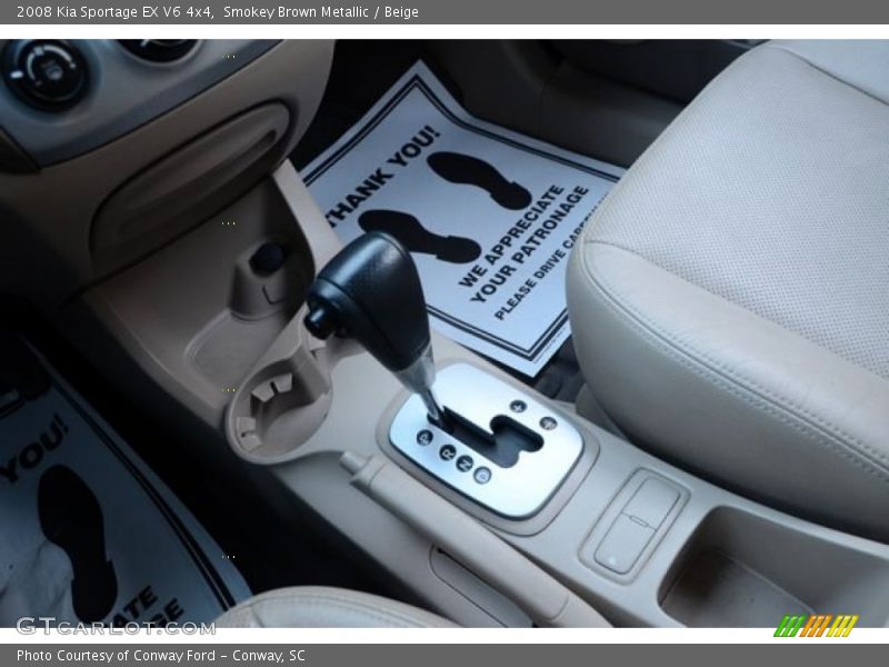 Smokey Brown Metallic / Beige 2008 Kia Sportage EX V6 4x4