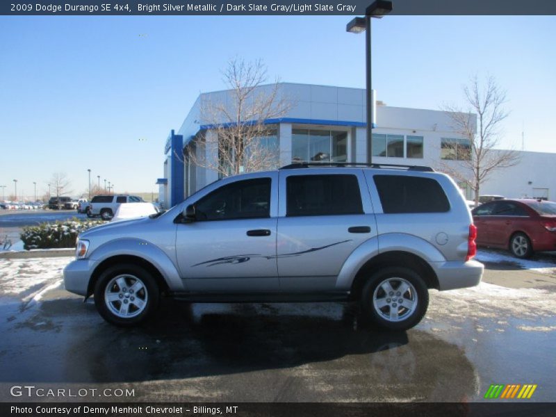 Bright Silver Metallic / Dark Slate Gray/Light Slate Gray 2009 Dodge Durango SE 4x4
