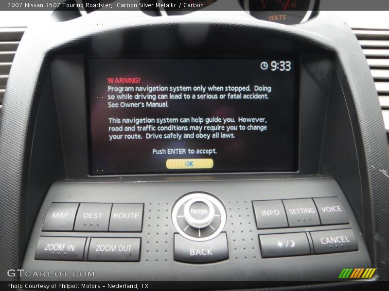 Controls of 2007 350Z Touring Roadster