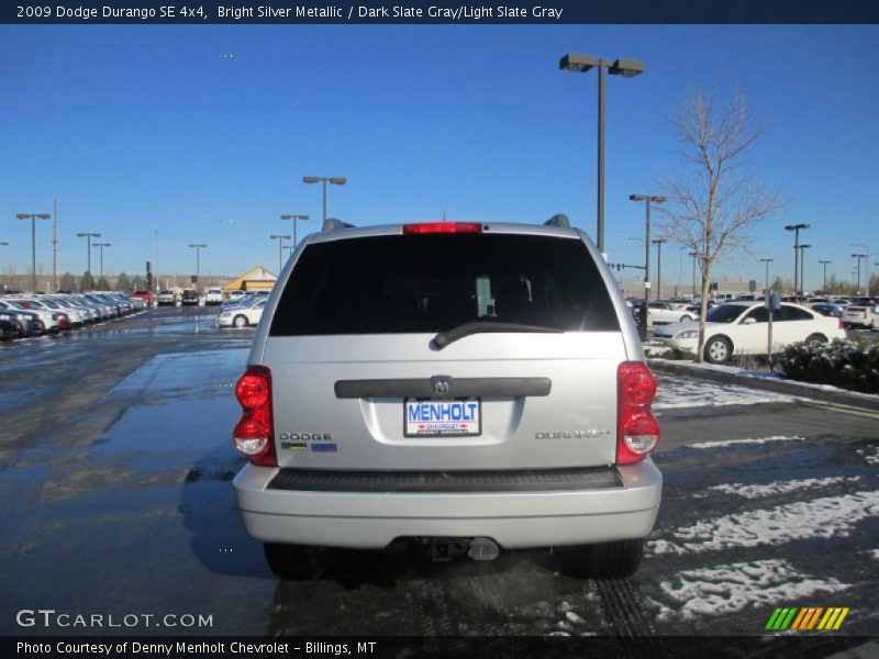 Bright Silver Metallic / Dark Slate Gray/Light Slate Gray 2009 Dodge Durango SE 4x4