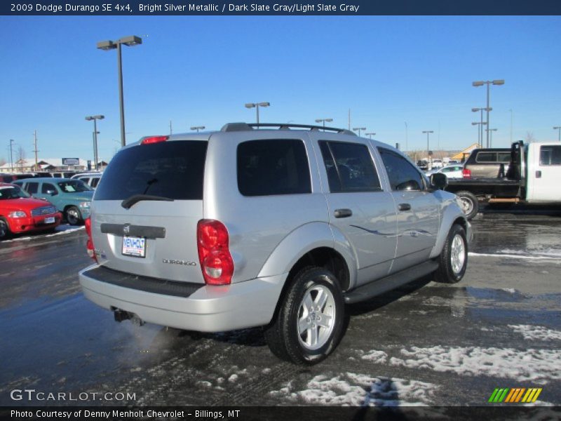Bright Silver Metallic / Dark Slate Gray/Light Slate Gray 2009 Dodge Durango SE 4x4