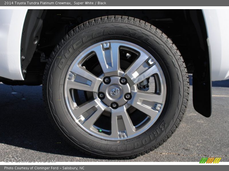 Super White / Black 2014 Toyota Tundra Platinum Crewmax