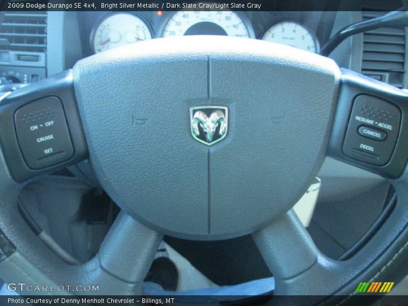 Bright Silver Metallic / Dark Slate Gray/Light Slate Gray 2009 Dodge Durango SE 4x4