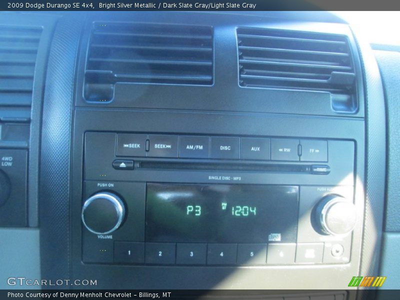 Bright Silver Metallic / Dark Slate Gray/Light Slate Gray 2009 Dodge Durango SE 4x4