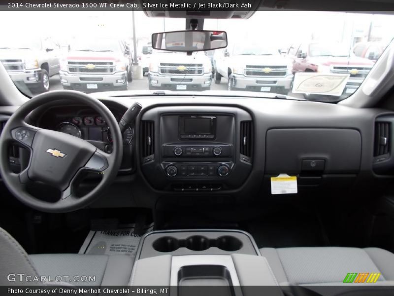 Silver Ice Metallic / Jet Black/Dark Ash 2014 Chevrolet Silverado 1500 WT Crew Cab