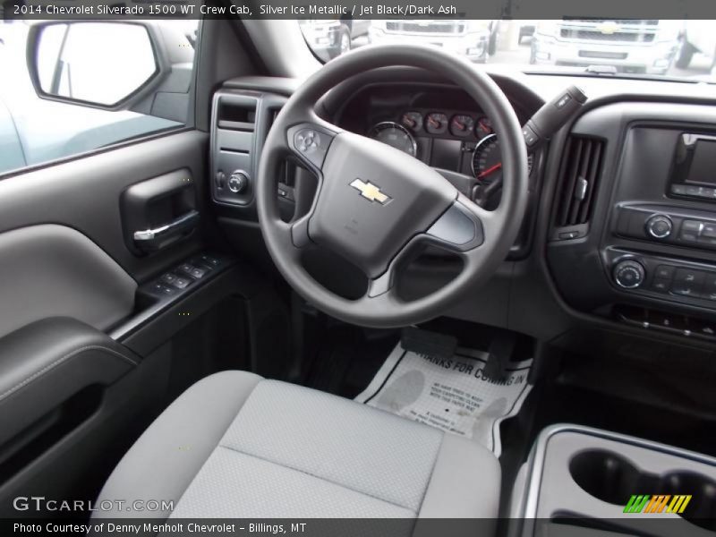 Silver Ice Metallic / Jet Black/Dark Ash 2014 Chevrolet Silverado 1500 WT Crew Cab