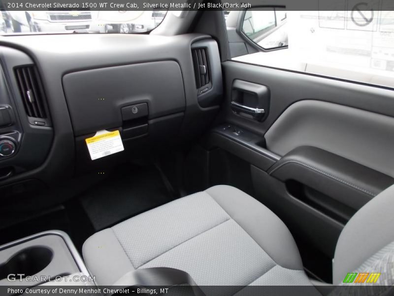 Silver Ice Metallic / Jet Black/Dark Ash 2014 Chevrolet Silverado 1500 WT Crew Cab