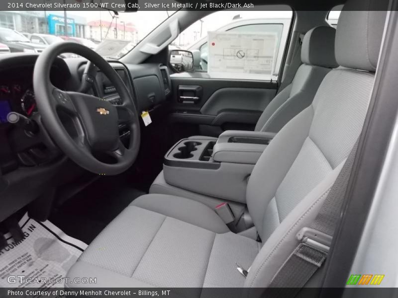 Silver Ice Metallic / Jet Black/Dark Ash 2014 Chevrolet Silverado 1500 WT Crew Cab