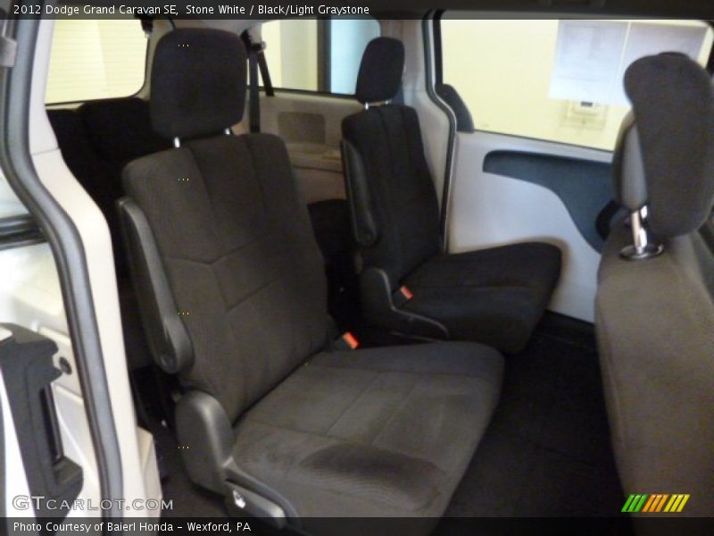 Stone White / Black/Light Graystone 2012 Dodge Grand Caravan SE