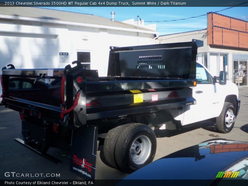 Summit White / Dark Titanium 2013 Chevrolet Silverado 3500HD WT Regular Cab 4x4 Dump Truck