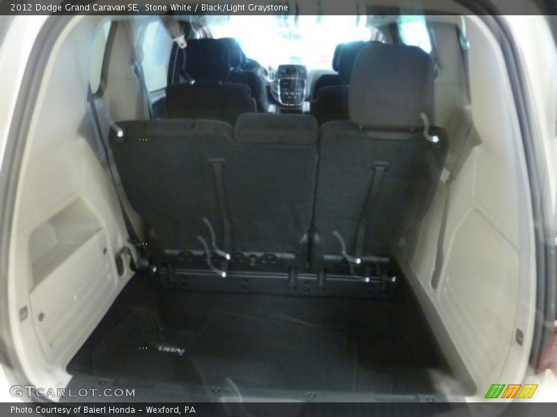 Stone White / Black/Light Graystone 2012 Dodge Grand Caravan SE