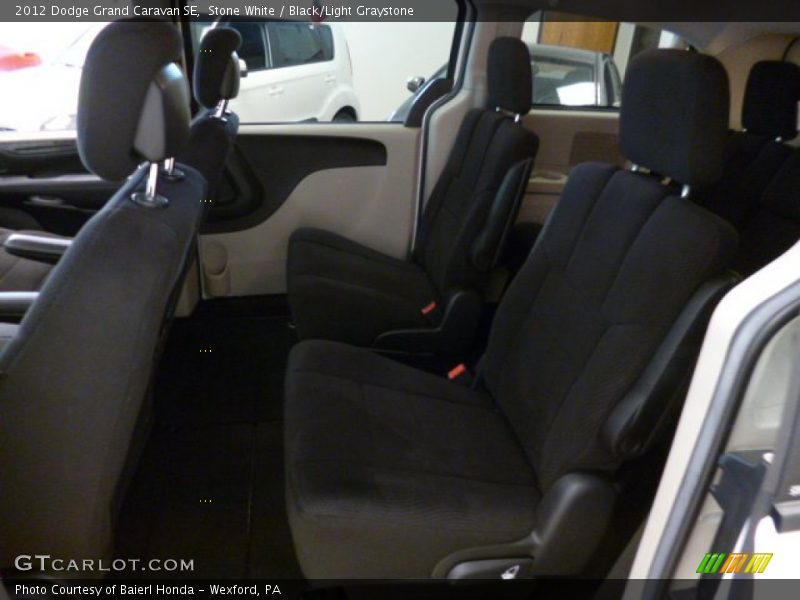 Stone White / Black/Light Graystone 2012 Dodge Grand Caravan SE
