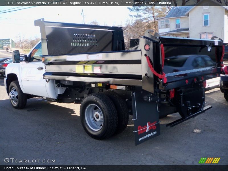 Summit White / Dark Titanium 2013 Chevrolet Silverado 3500HD WT Regular Cab 4x4 Dump Truck