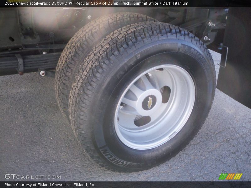 Summit White / Dark Titanium 2013 Chevrolet Silverado 3500HD WT Regular Cab 4x4 Dump Truck