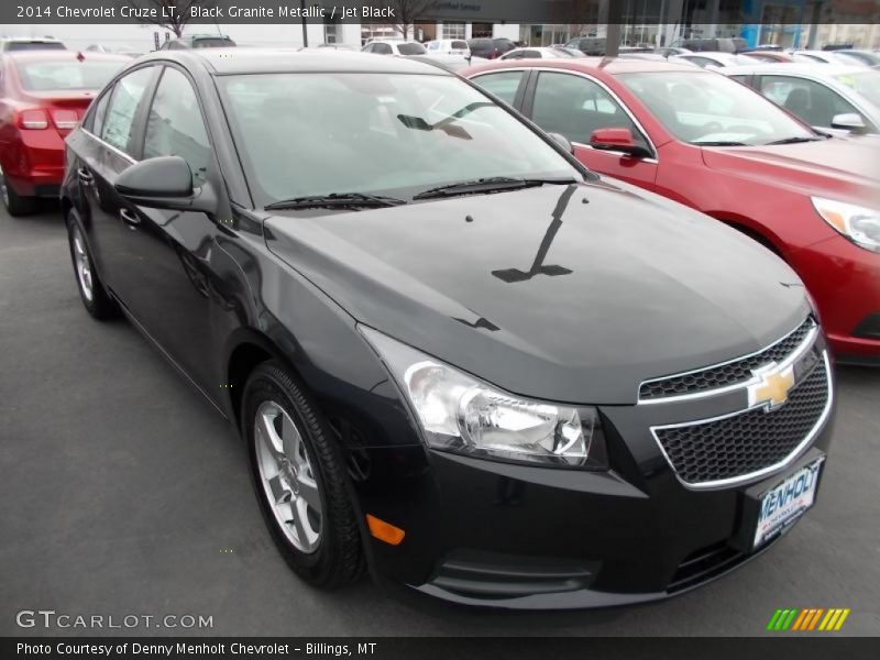 Black Granite Metallic / Jet Black 2014 Chevrolet Cruze LT