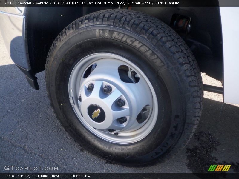 Summit White / Dark Titanium 2013 Chevrolet Silverado 3500HD WT Regular Cab 4x4 Dump Truck