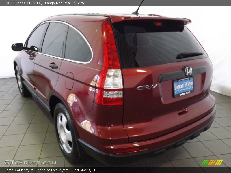 Tango Red Pearl / Gray 2010 Honda CR-V LX