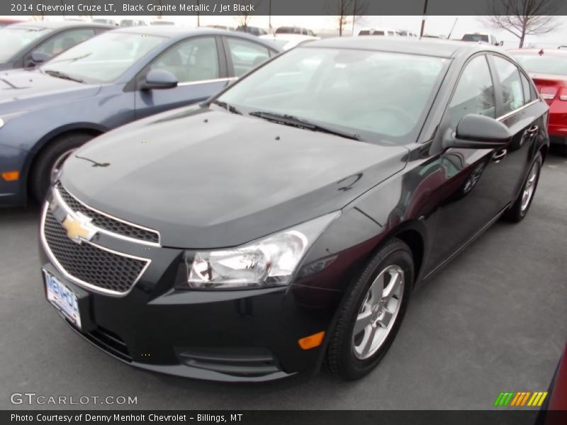 Black Granite Metallic / Jet Black 2014 Chevrolet Cruze LT