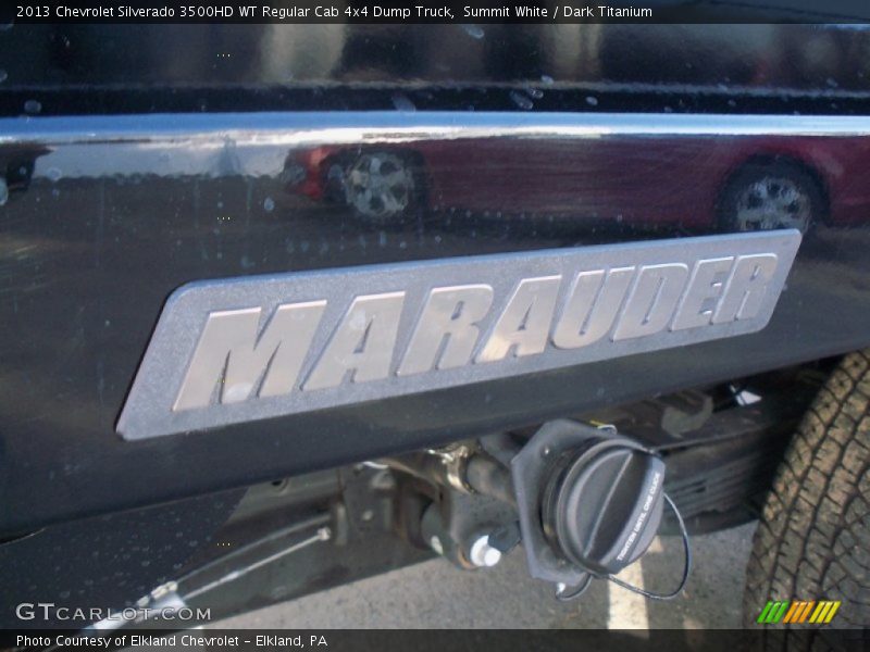 Summit White / Dark Titanium 2013 Chevrolet Silverado 3500HD WT Regular Cab 4x4 Dump Truck