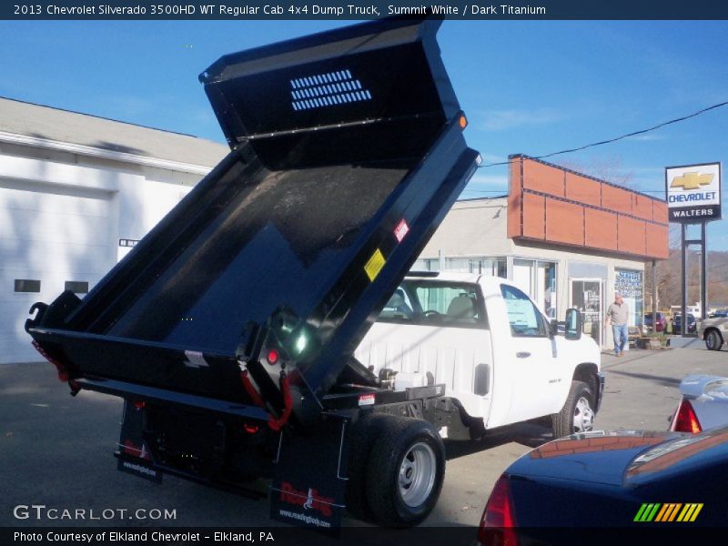 Summit White / Dark Titanium 2013 Chevrolet Silverado 3500HD WT Regular Cab 4x4 Dump Truck