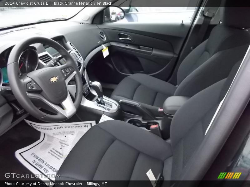 Black Granite Metallic / Jet Black 2014 Chevrolet Cruze LT