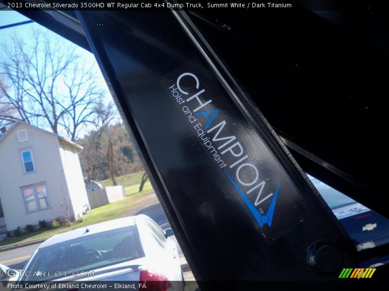 Summit White / Dark Titanium 2013 Chevrolet Silverado 3500HD WT Regular Cab 4x4 Dump Truck