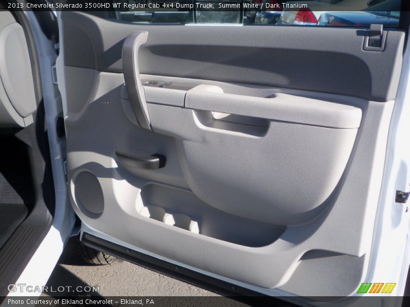Summit White / Dark Titanium 2013 Chevrolet Silverado 3500HD WT Regular Cab 4x4 Dump Truck