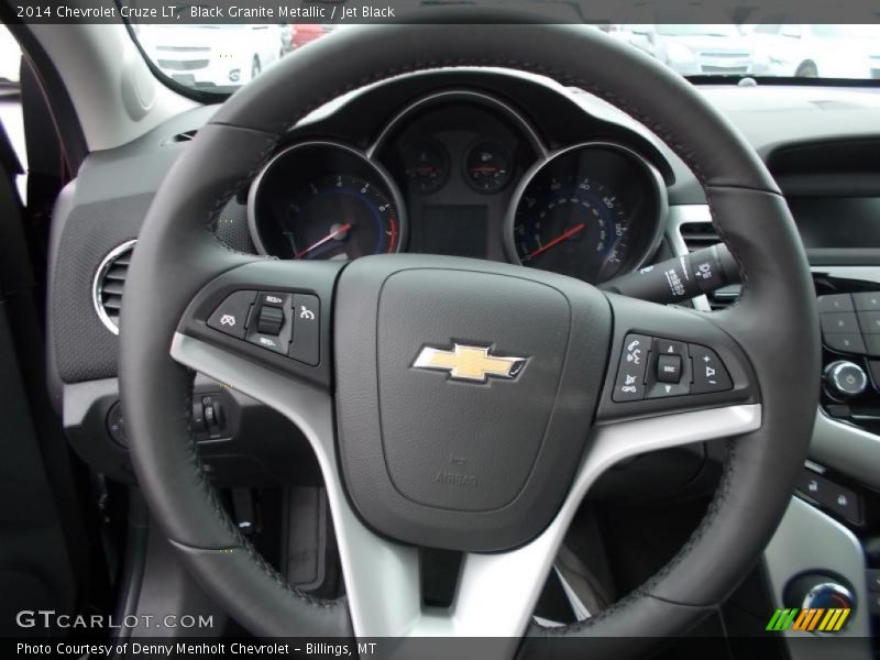 Black Granite Metallic / Jet Black 2014 Chevrolet Cruze LT