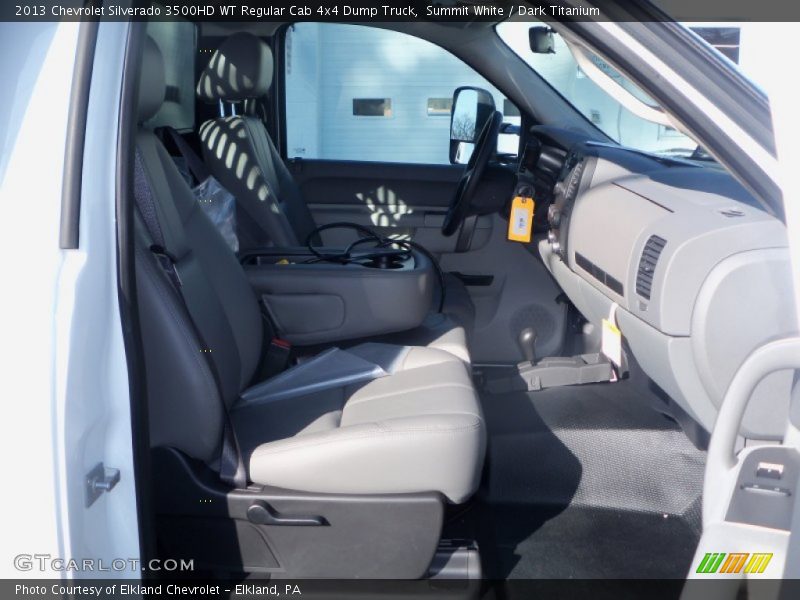 Summit White / Dark Titanium 2013 Chevrolet Silverado 3500HD WT Regular Cab 4x4 Dump Truck