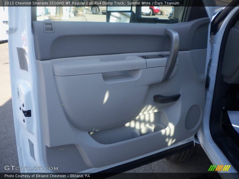 Summit White / Dark Titanium 2013 Chevrolet Silverado 3500HD WT Regular Cab 4x4 Dump Truck