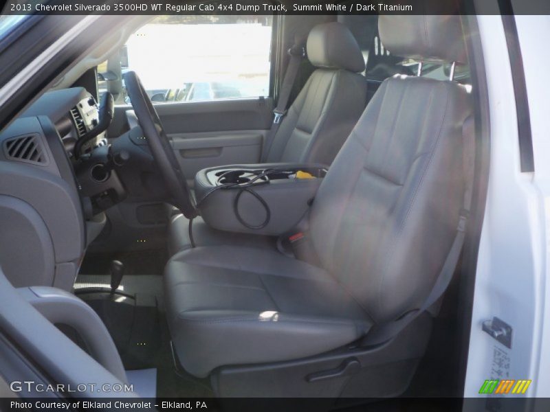 Summit White / Dark Titanium 2013 Chevrolet Silverado 3500HD WT Regular Cab 4x4 Dump Truck