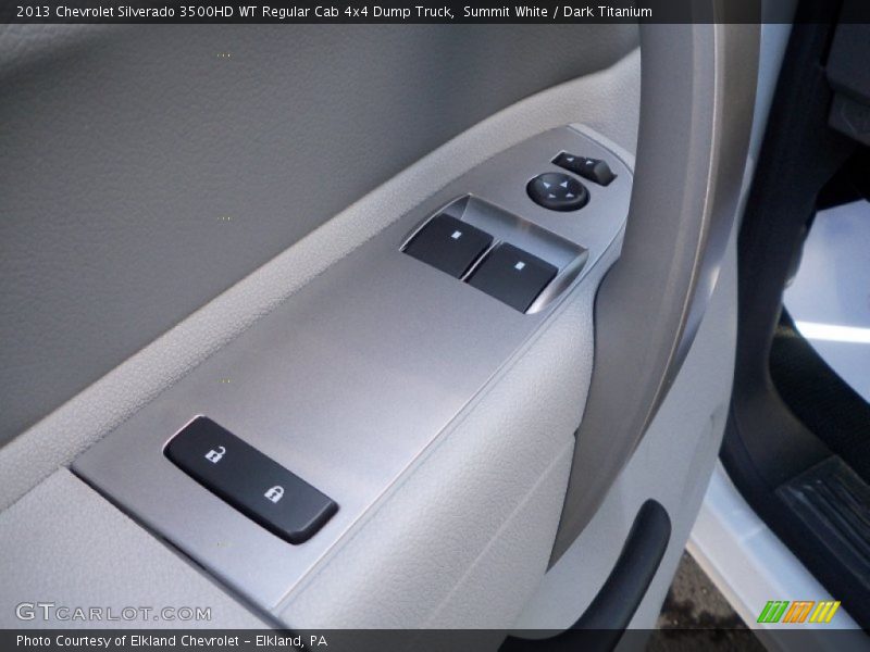 Summit White / Dark Titanium 2013 Chevrolet Silverado 3500HD WT Regular Cab 4x4 Dump Truck