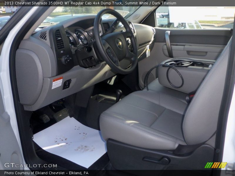 Summit White / Dark Titanium 2013 Chevrolet Silverado 3500HD WT Regular Cab 4x4 Dump Truck