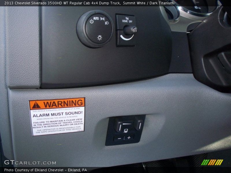 Summit White / Dark Titanium 2013 Chevrolet Silverado 3500HD WT Regular Cab 4x4 Dump Truck