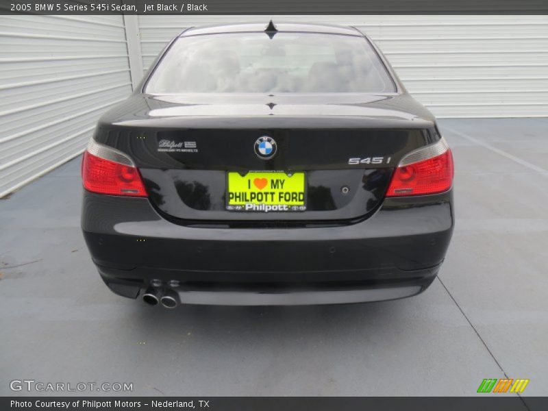 Jet Black / Black 2005 BMW 5 Series 545i Sedan