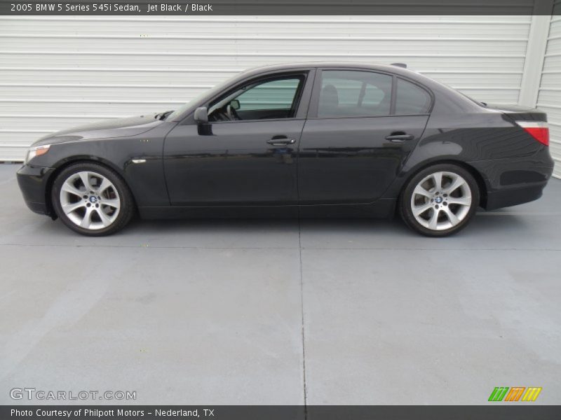 Jet Black / Black 2005 BMW 5 Series 545i Sedan