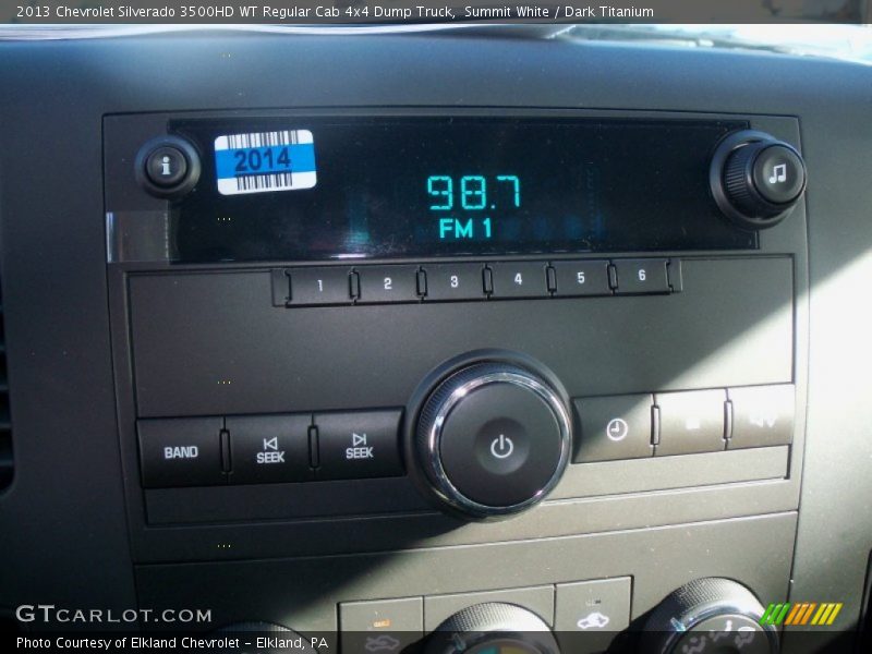 Summit White / Dark Titanium 2013 Chevrolet Silverado 3500HD WT Regular Cab 4x4 Dump Truck