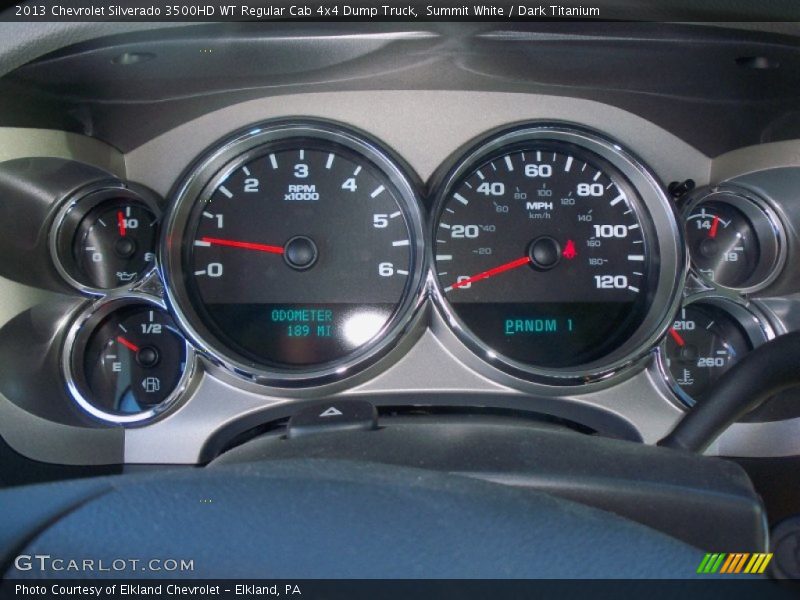 Summit White / Dark Titanium 2013 Chevrolet Silverado 3500HD WT Regular Cab 4x4 Dump Truck
