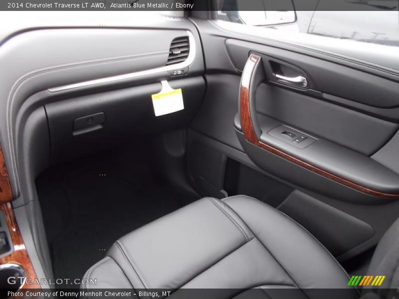 Atlantis Blue Metallic / Ebony 2014 Chevrolet Traverse LT AWD