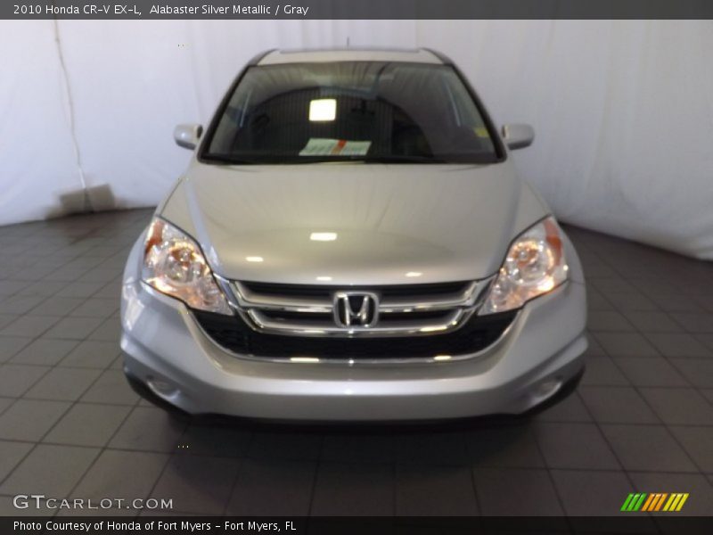 Alabaster Silver Metallic / Gray 2010 Honda CR-V EX-L