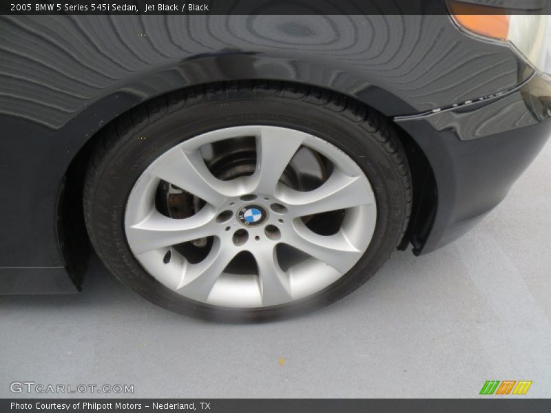 Jet Black / Black 2005 BMW 5 Series 545i Sedan