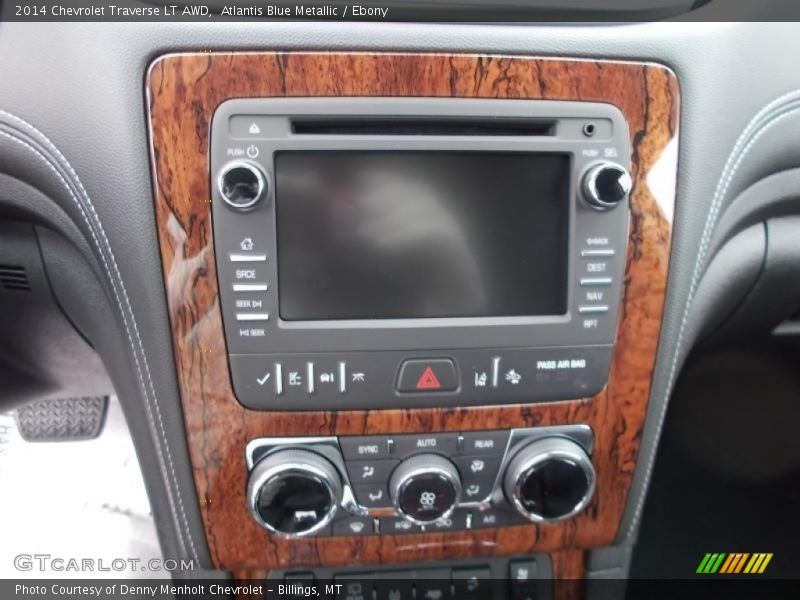 Atlantis Blue Metallic / Ebony 2014 Chevrolet Traverse LT AWD