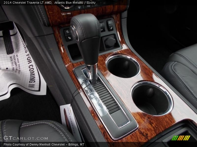Atlantis Blue Metallic / Ebony 2014 Chevrolet Traverse LT AWD