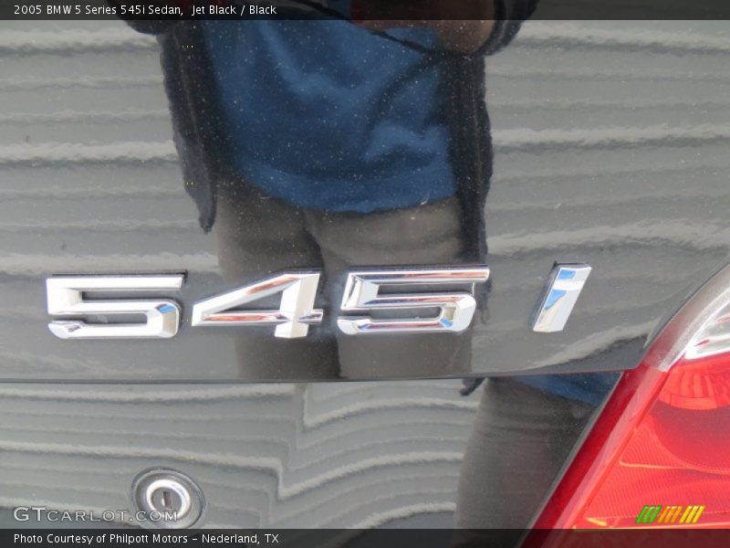 Jet Black / Black 2005 BMW 5 Series 545i Sedan