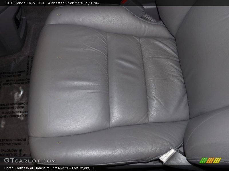 Alabaster Silver Metallic / Gray 2010 Honda CR-V EX-L