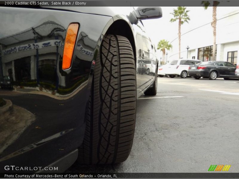 Sable Black / Ebony 2003 Cadillac CTS Sedan