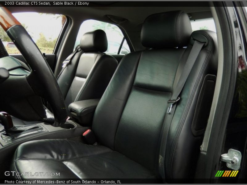 Sable Black / Ebony 2003 Cadillac CTS Sedan